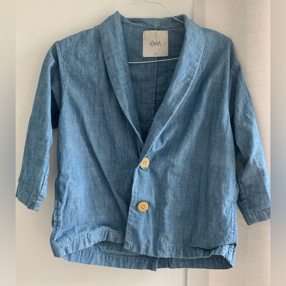Blue Cotton Blazer